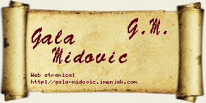 Gala Midović vizit kartica